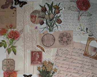 Afdruk met rozenletters