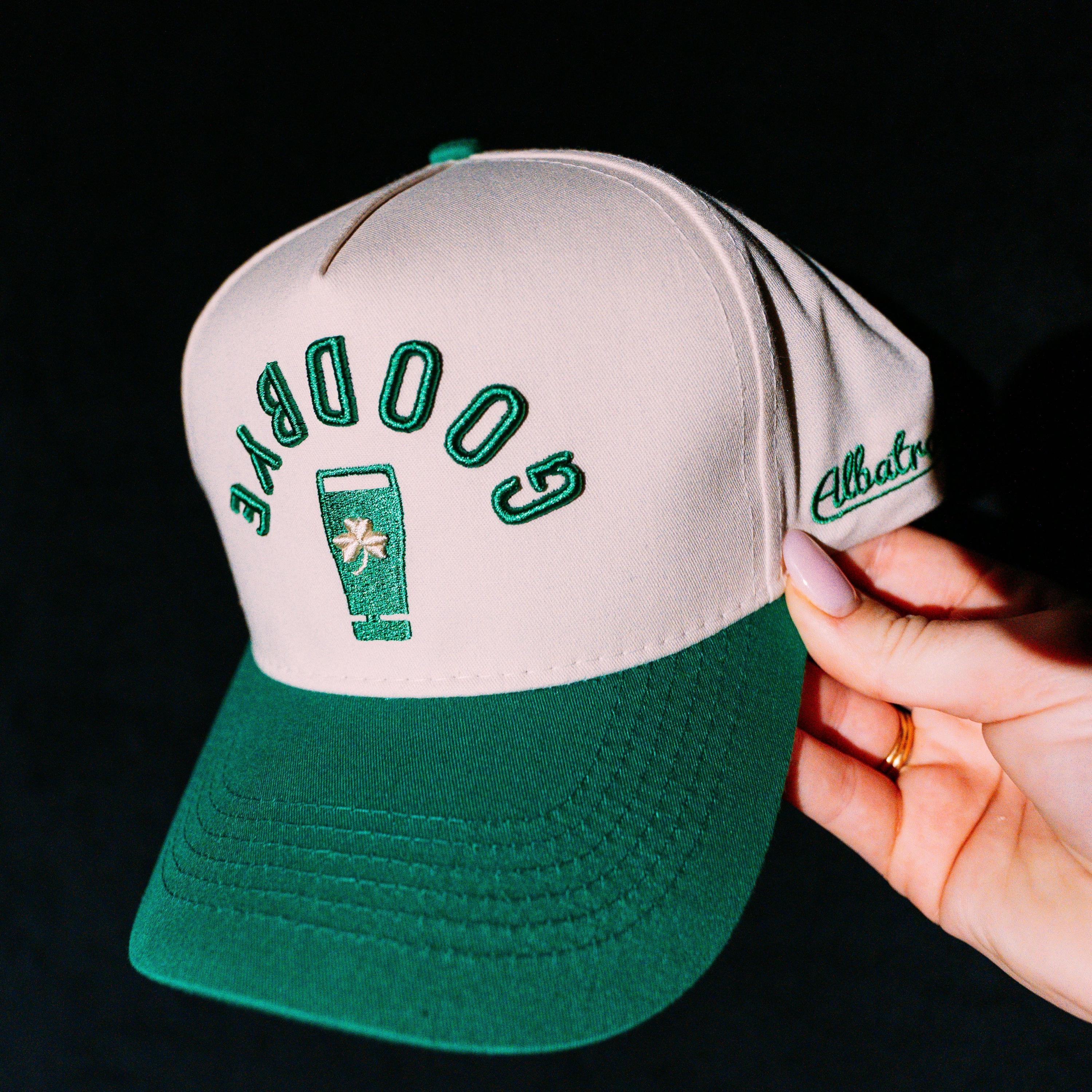 Cream and Green Trucker Hat - Etsy display picture 1