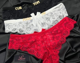 Custom Name Thong, Personalised Name Thong, Name Thong