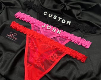 Tanga con nombre personalizado, tanga con nombre personalizado, tanga con nombre personalizado