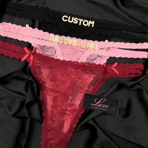 Custom Name Thong, Personalised Name Thong, Name Thong