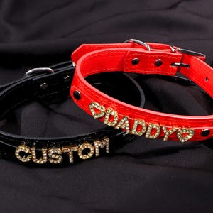 Custom Name Choker, Personalised Name Choker, Name Choker