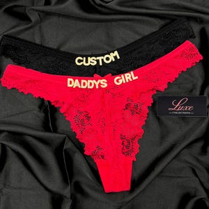 Custom Name Thong With Letters, Custom Name G-Strings, Personalised Name Thong, Custom Name Thong