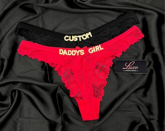 Custom Name Thong With Letters, Custom Name G-Strings, Personalised Name Thong, Custom Name Thong