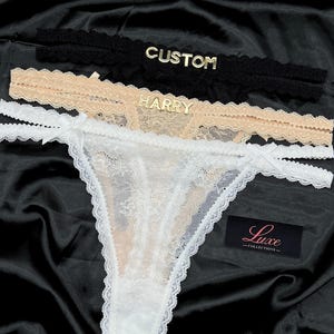 Custom Name Thong, Personalised Name Thong, Name Thong