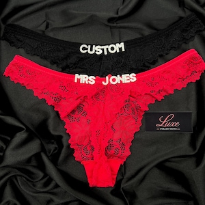 Custom Name Thong, Personalised Name Thong, Name Thong