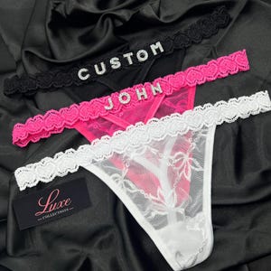 Regalo para novio, tanga personalizada con nombre, tanga personalizada, regalo para pareja, regalo para esposo, tanga personalizada con cualquier nombre imagen 4
