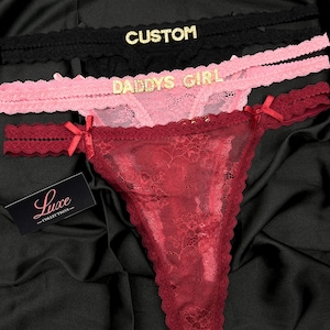 Custom Name G-Strings, Personalised Name Thong, Custom Name Thong