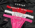 Boyfriend Gift, Custom Name Thong G-strings,  Custom Thong, Couple Gift, Gift For Husband, Personalised Thong With Any Name product logo