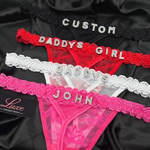 Boyfriend Gift, Custom Name Thong G-strings,  Custom Thong, Couple Gift, Gift For Husband, Personalised Thong With Any Name