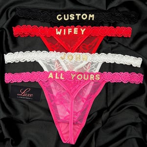 Custom Name Thong, Personalised Name Thong, Name Thong
