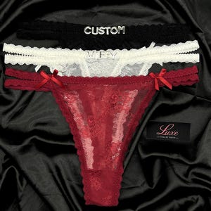 Custom Name Thong, Personalised Name Thong, Name Thong