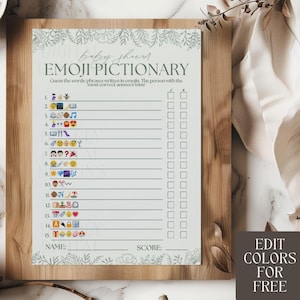 Baby Shower Emoji Game Baby Emoji Pictionary Baby Shower Pictionary Game Baby Trivia Printable Nursery Rhyme Emoji Childrens Book Emoji Game