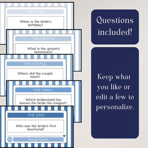 Editable Bach Club Bachelorette Jeopardy template shown on a TV screen. This digital bachelorette party game allows bridesmaids to personalize trivia questions, categories, and colors for a unique game night experience. Perfect for girls trips, parties, or bridal showers, the customizable Jeopardy is a fun way to celebrate the bride-to-be.
