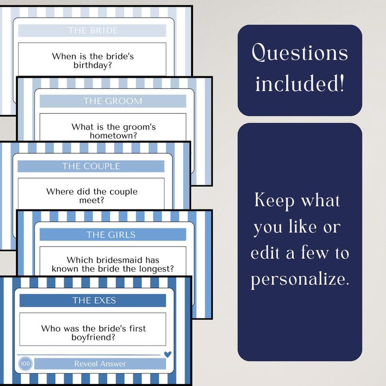 Editable Bach Club Bachelorette Jeopardy template shown on a TV screen. This digital bachelorette party game allows bridesmaids to personalize trivia questions, categories, and colors for a unique game night experience. Perfect for girls trips, parties, or bridal showers, the customizable Jeopardy is a fun way to celebrate the bride-to-be.