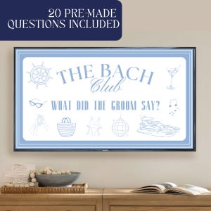 What Did the Groom Say Game Bach Club Bachelorette Party Trivia Customizable Digital Download Hen Party Game Bachelorette Drinking Game