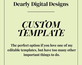 Custom Canva Template Itinerary Already Edited Invitation