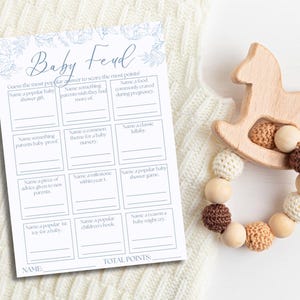Aanpasbaar spel voor babyshower familievete | Babyvete | Familievete activiteit babyshower | Direct downloaden | Afdrukbaar babyshowerspel