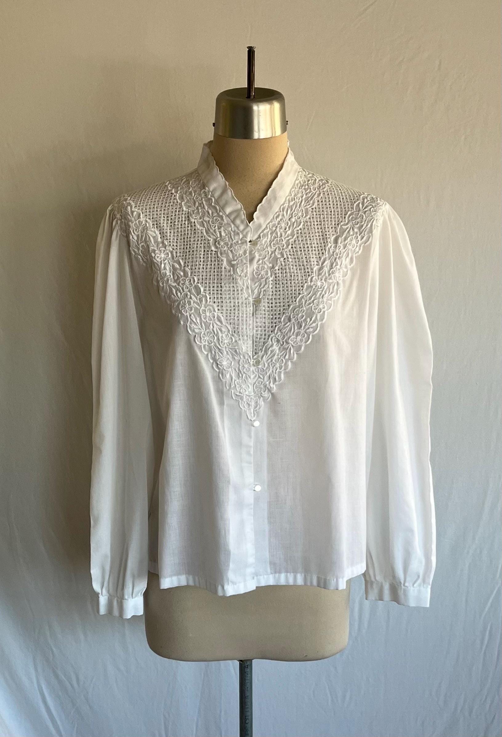 70s High Neck Blouse - Etsy 70s High Neck Blouse - Etsy