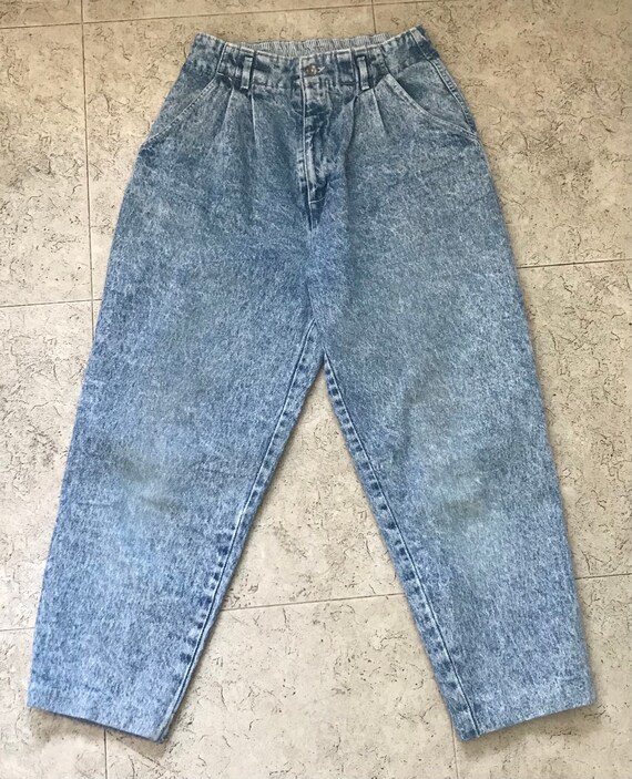 1980s Acid Wash Denim by Dockers High Waisted Jeans | Etsy