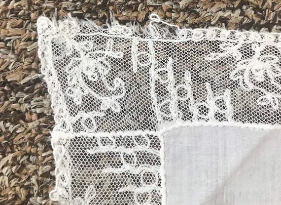 Set of 3 Edwardian Lace Handkerchiefs - Steampunk… - image 10
