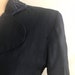 1940s Navy Blue Wool Gabardine Floral BEADED Jacket AS IS Hourglass Fit ...