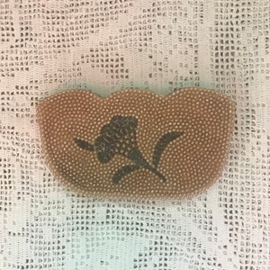 Bolso clutch festoneado floral con cuentas de perlas de la década de 1950 - bolso pequeño - embrague de cóctel - bolso de boda - hecho en Japón - bolso de fiesta - cuentas a mano