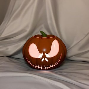 3D Printable Halloween Pumpkin, Spooky Jack-O'-Lantern STL File – Instant Download