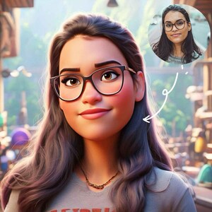 Pixar-inspiriertes Cartoon Portrait vom Foto | Benutzerdefinierte Familien oder Paar Illustration | Digitale Kunst