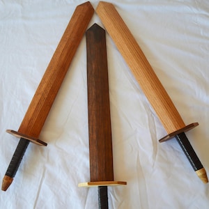 Handmade Oak Play Sword: Hardwood Kids Sword
