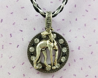 Greyhound Whippet Galgo A Touch of Class Necklace