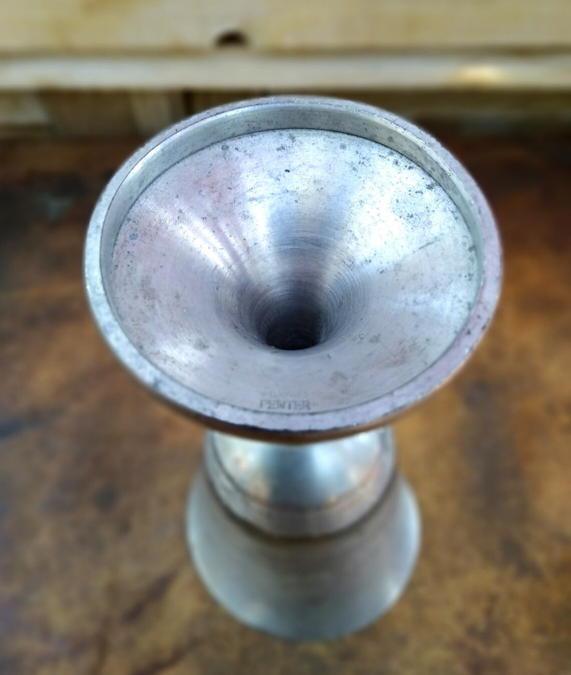 Vintage Pewter Wine Goblet | Etsy