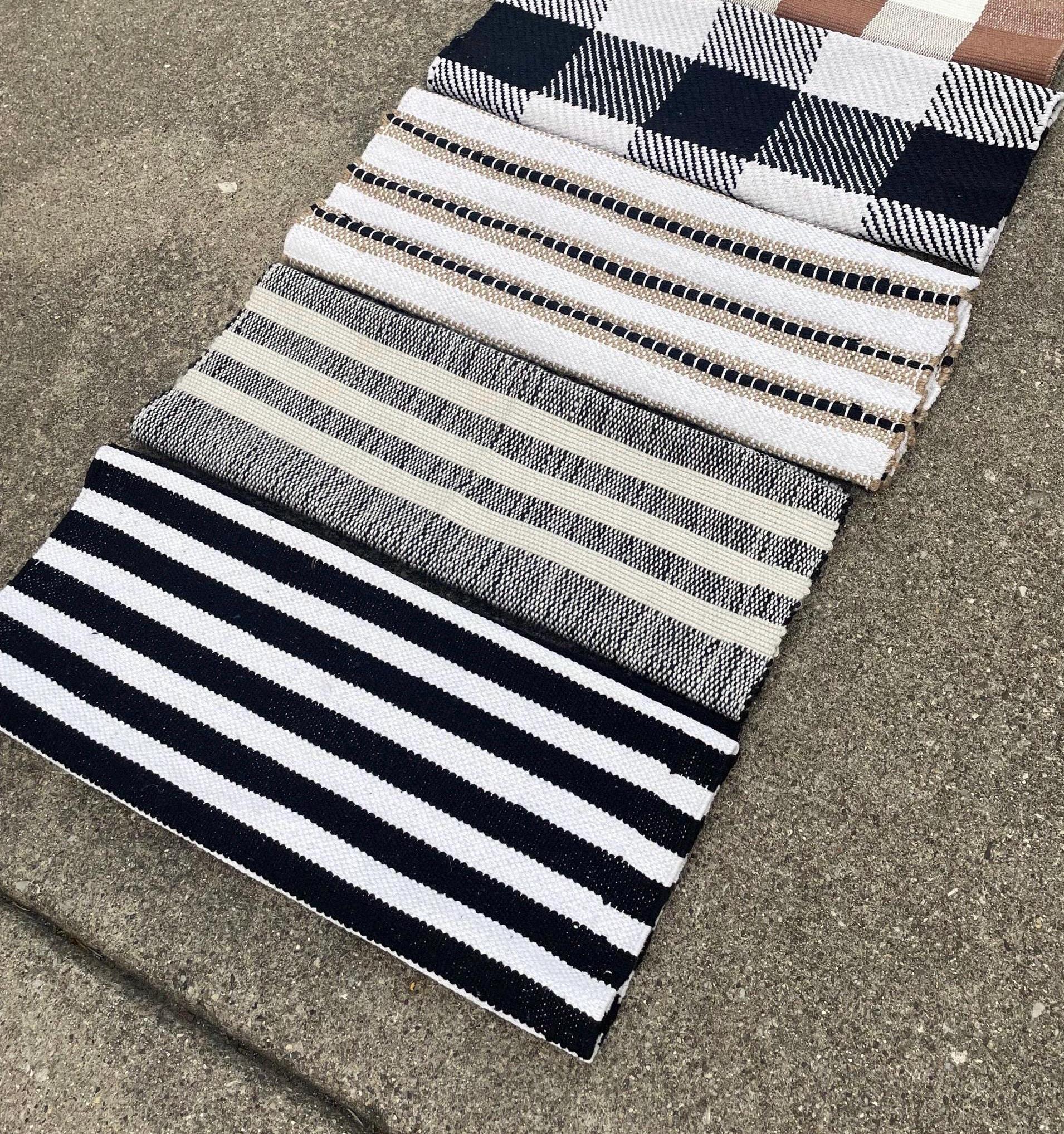 Layering Rug, Striped Porch Decor Rug (24x36 or 2x3) - Etsy