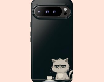 Grumpy Cat Phone Case: Protective Animal-Themed Design For Google Pixel