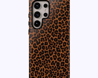 Leopard Print Phone Case: Protective Animal Print Case | Fit for Samsung Galaxy S26, S25 Ultra, S24 Plus, S24 Ultra, S23 Plus, S22 & More