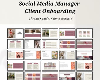 Social Media Client Onboarding Canva Template: Welcome Packet