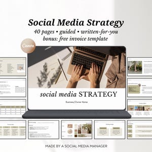 Social Media Strategy Template: Client Marketing Proposal (Canva)
