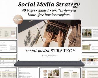 Social Media Strategy Template: Client Marketing Proposal (Canva)