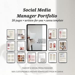 Modelo de portfólio de gerente de mídia social • Modelo de portfólio de marketing • Agência de mídia social • Portfólio de marketing • Portfólio freelance