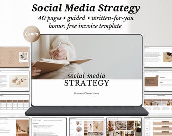 Social Media Strategy Template: Client Marketing Proposal (Canva)