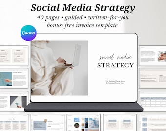 Social Media Strategy Template: Client Marketing Proposal (Canva)