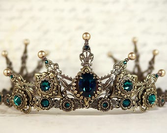 Renaissance Tiara, Medieval Tiara, Medieval Crown, Custom Wedding Tiara, Bridal Headpiece, Renaissance Wedding, Tudor, , T1
