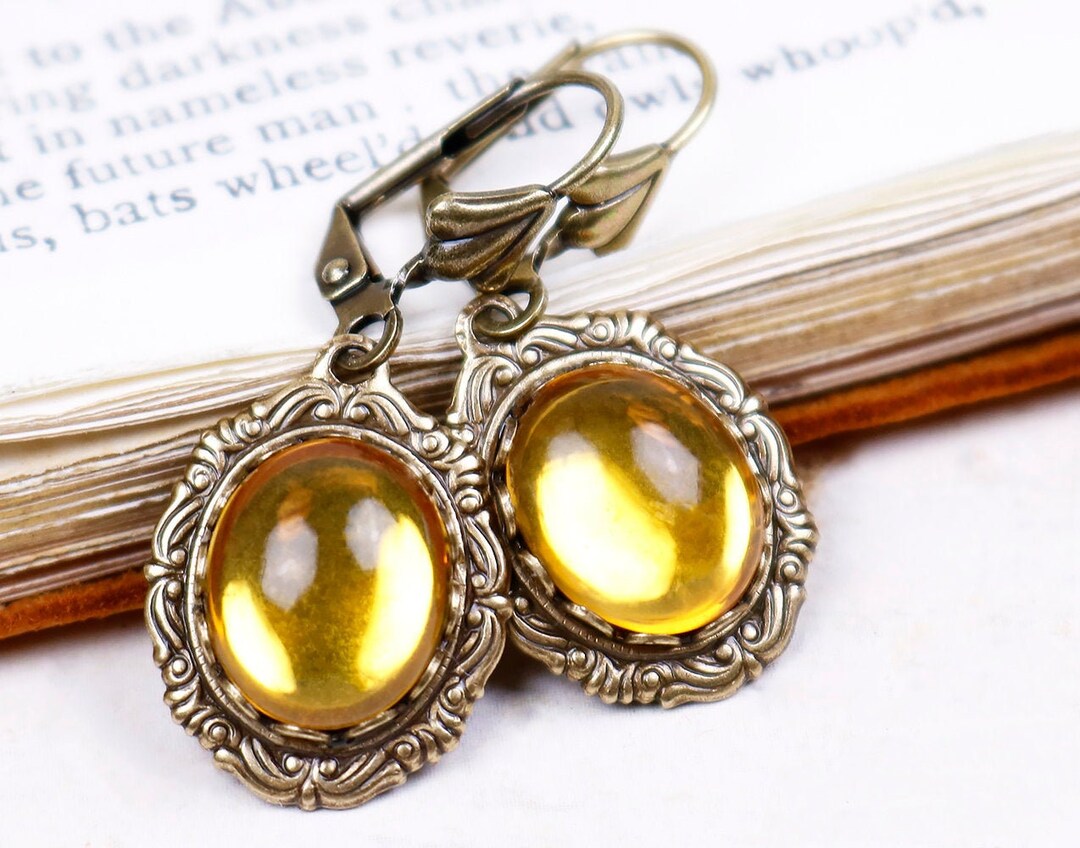 Pendientes De Oro Blanco Con Topacios ATELIER