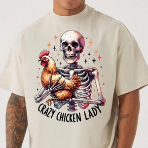 Crazy Chicken Lady PNG, TShirt Png, Colorful Design, 3d Hole Png, T-Shirt Design, Digital Download Png, DTF