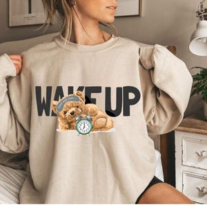 Wach auf PNG, TShirt Png, buntes Design, 3d Loch Png, T-Shirt-Design, digitaler Download Png, DTF