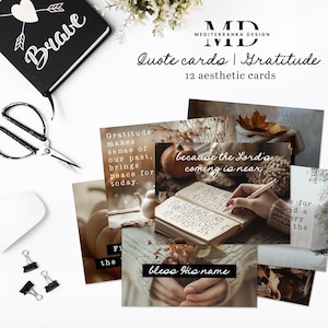 Gratitude Quote Cards | Bible Verse Photos