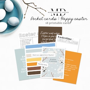 Joyeuses Pâques cartes de visite | Cartes de journalisation imprimables | Cartes de scrapbooking | Cartes de Pâques