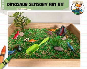 Dinosaur Sensory Bin Kit - Dinosaurs - Montessori - Sensory Bin Filler - Sensory Bin Kit