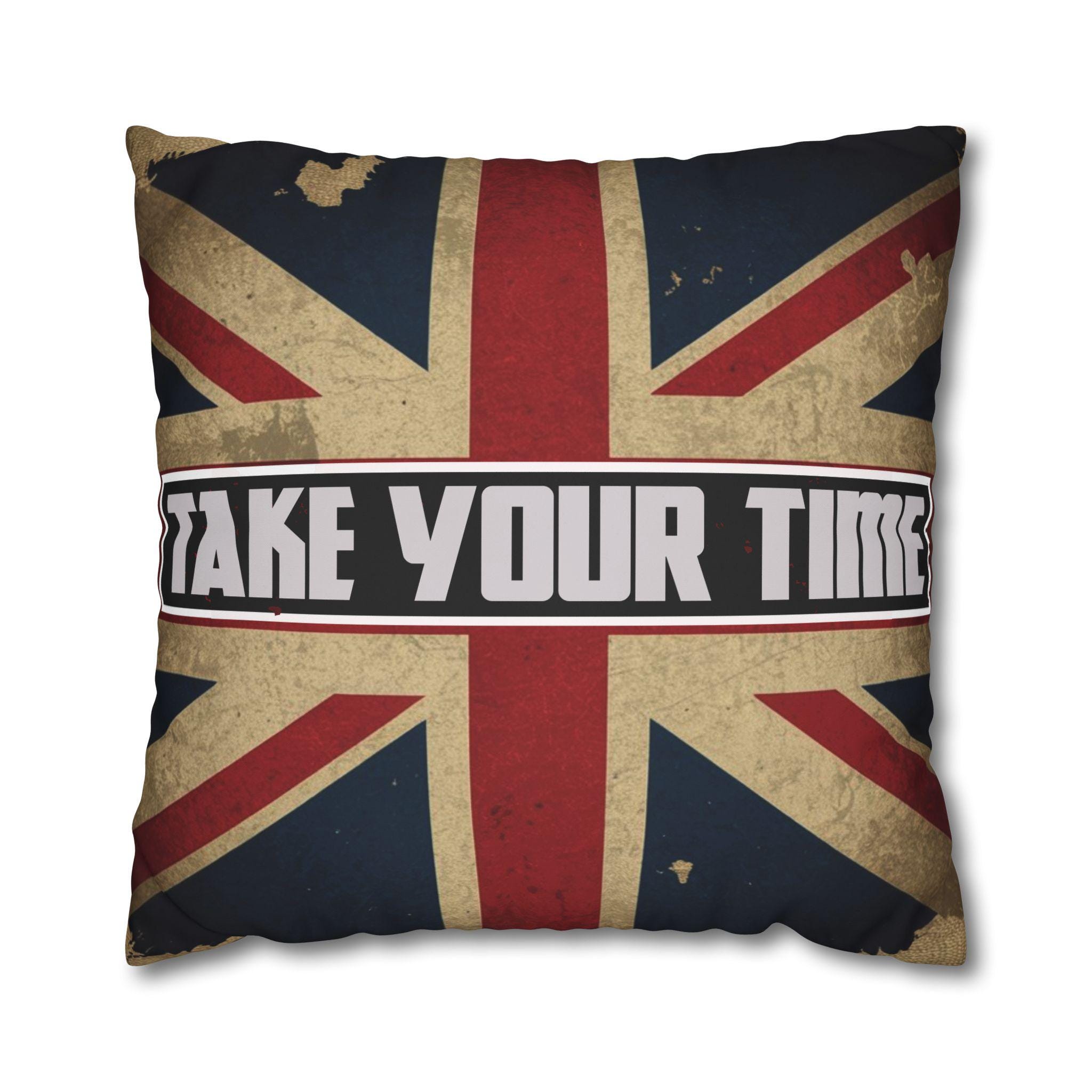 レトロなブリットポップスタイルのユニオンジャッククッションカバー