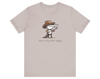 Lustiges Alligator Banjo T-Shirt, Tier Musik Liebhaber Shirt, Cartoon Gator Rodeo Top, Cowboy Hut T-Shirt, Unisex Kurzarm T-Shirt